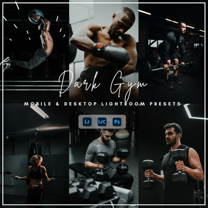 gym presets - Dark Gym - LrPresets