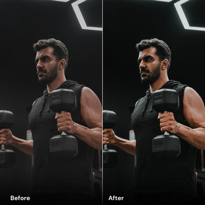 gym presets - Dark Gym - LrPresets